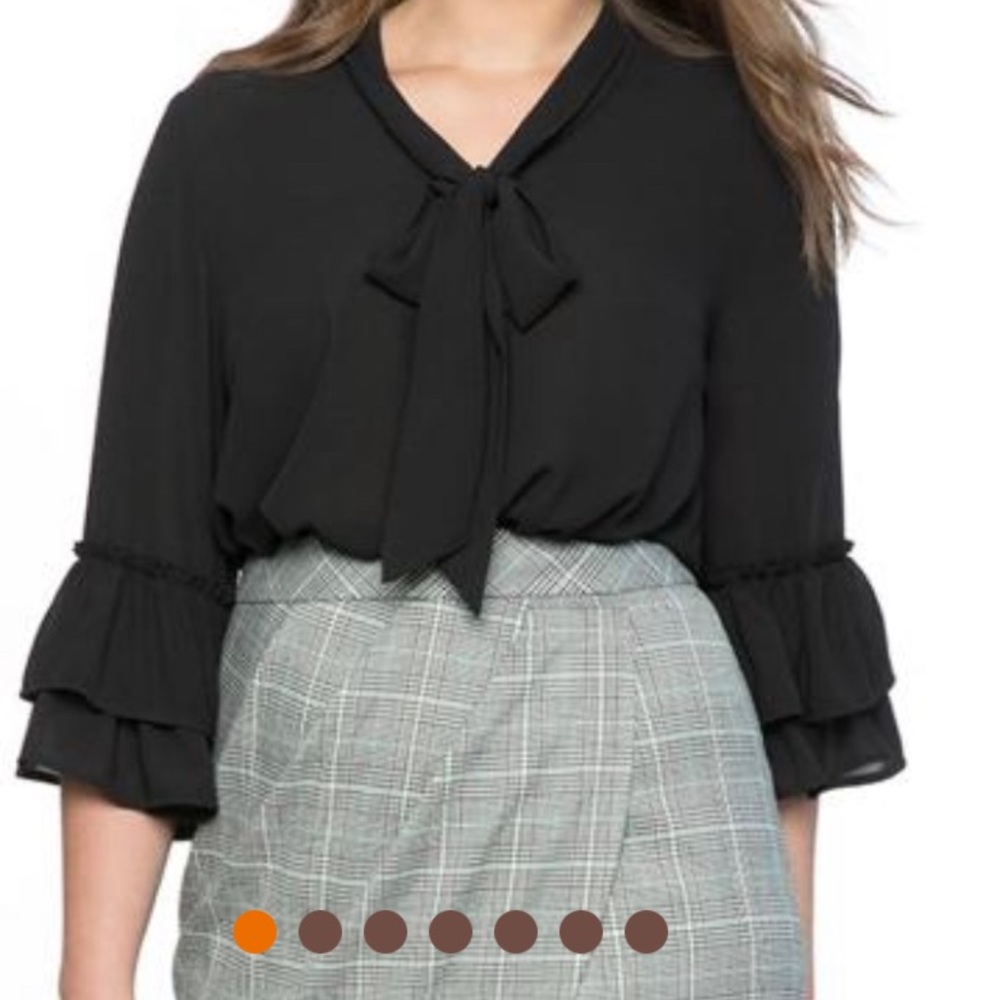 Plus size georgette blouse